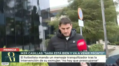 Imagen 1 de Casillas tranquiliza sobre el estado de salud de su ex: "Vendrá en cuanto pueda"