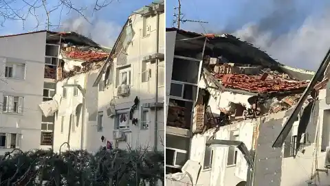 Imagen 1 de Una explosión provoca el derrumbe de parte de un edificio en Carabanchel
