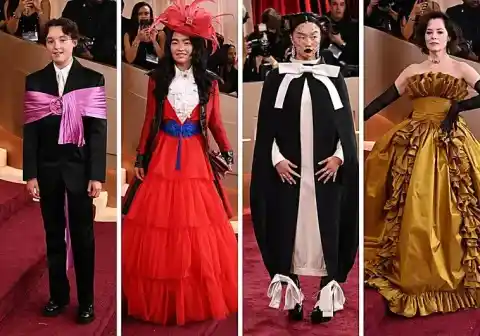 Imagen 1 de Los peores y más extraños looks de la alfombra roja de los Globos de Oro
