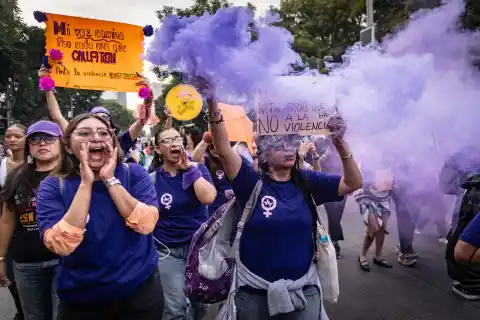 Imagen 1 de Movilizaciones 25N en Ciudad de México, en imágenes