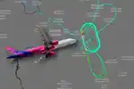 Imagen 1 de El misterio del vuelo de Wizz Air que intentó durante dos horas aterrizar en Macedonia y acabó desviado a Kosovo