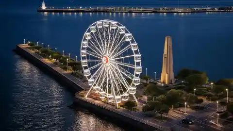 Imagen 1 de Una noria gigante y un parque de atracciones: Getxo se prepara para inaugurar la Navidad